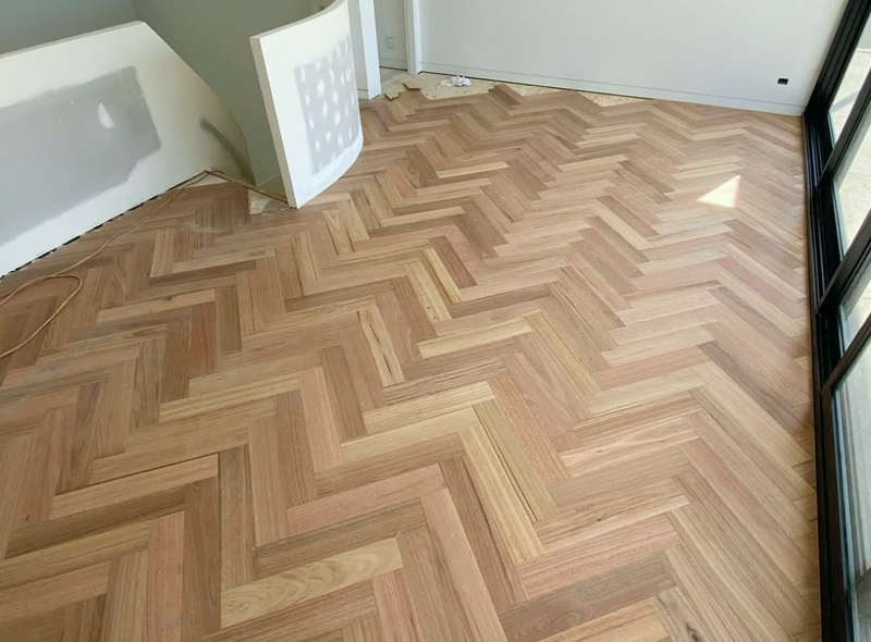 Blackbutt Herringbone Floor - Engineered 14/3 Australian Timber Flooring