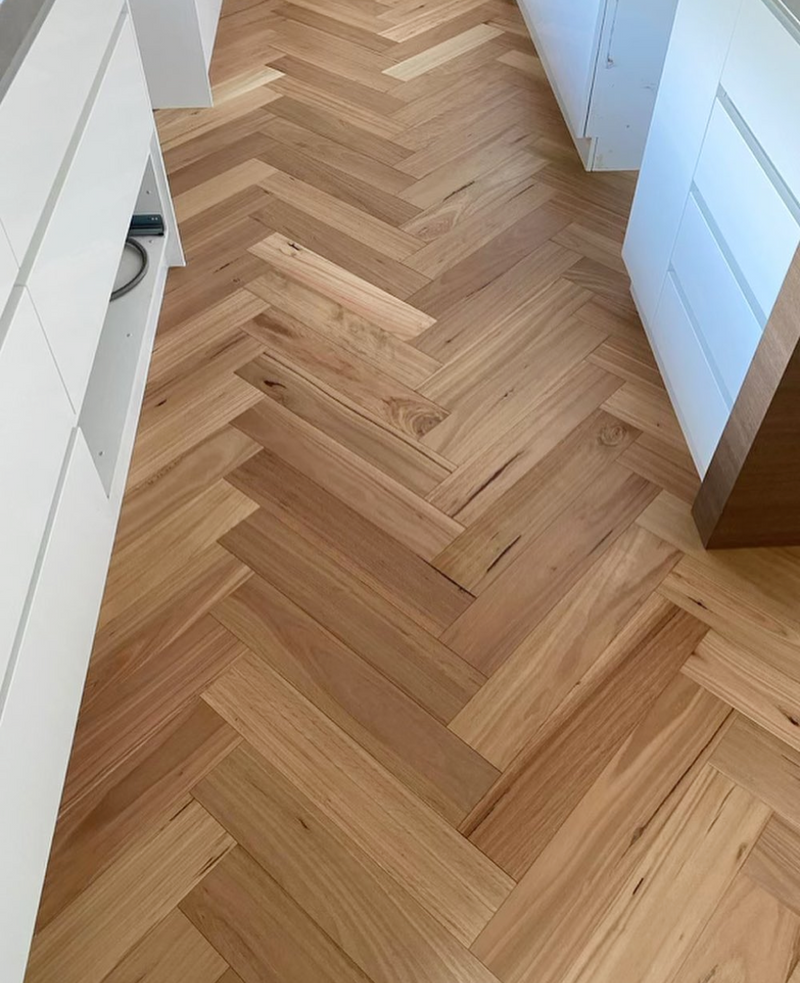 Blackbutt Herringbone Floor - Engineered 14/3 Australian Timber Flooring