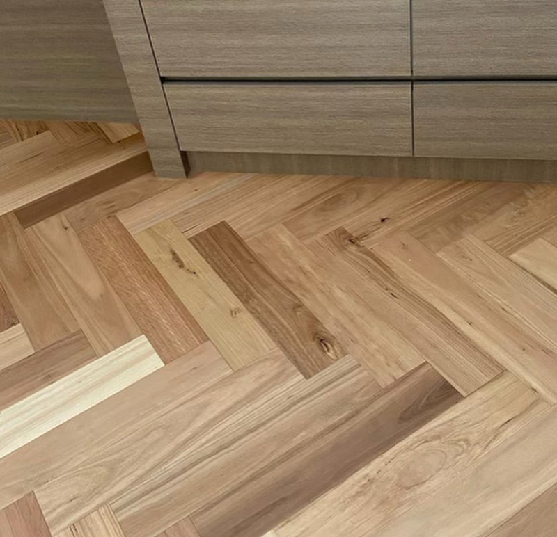 Blackbutt Herringbone Floor - Engineered 14/3 Australian Timber Flooring