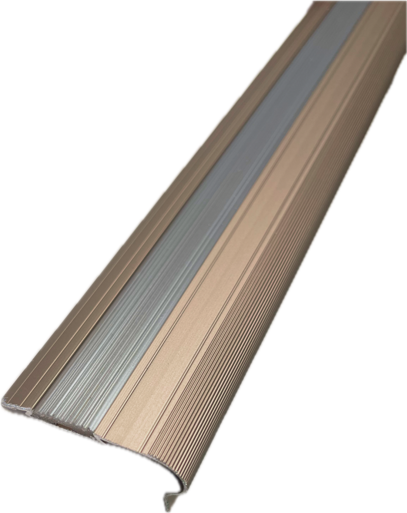 Bronze - Stair Nosing (Aluminium Noses with Anti-Slip Strip)