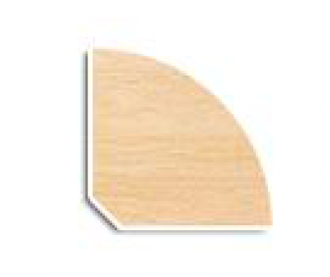 Quarter Round (Quad) - Pine Skirting Boards 2700mm / 2.7m (S3S Primed & Finger Jointed)